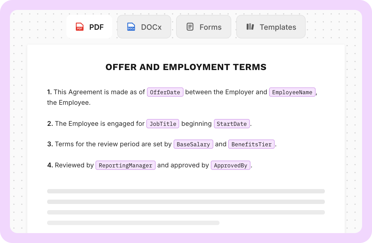 Generate — altaFlow Human Resources