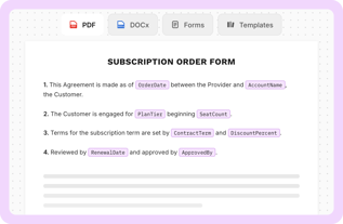 altaflow-software-technology-generate-subscription-order-form
